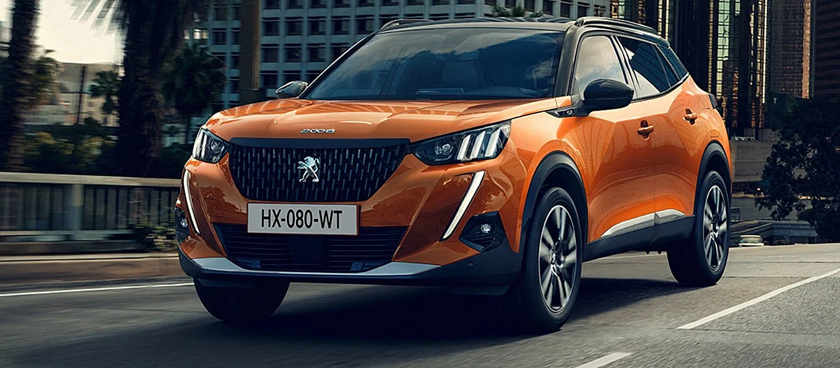 petit SUV peugeot 2008 orange