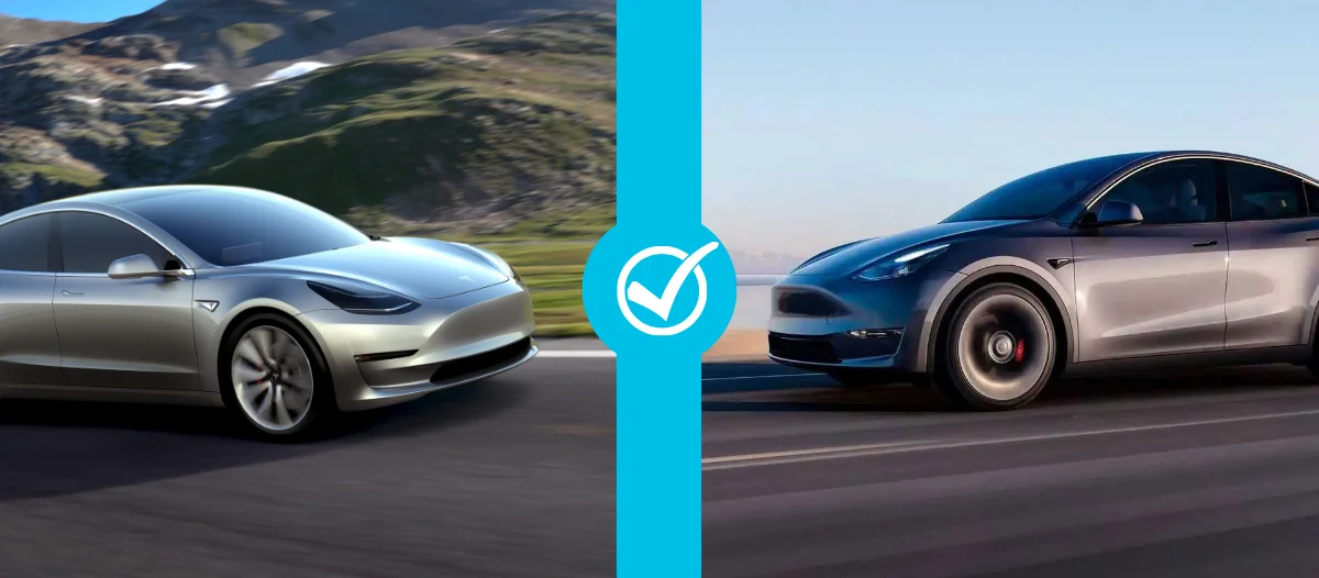 similitudes Tesla Model 3 vs Tesla Model Y