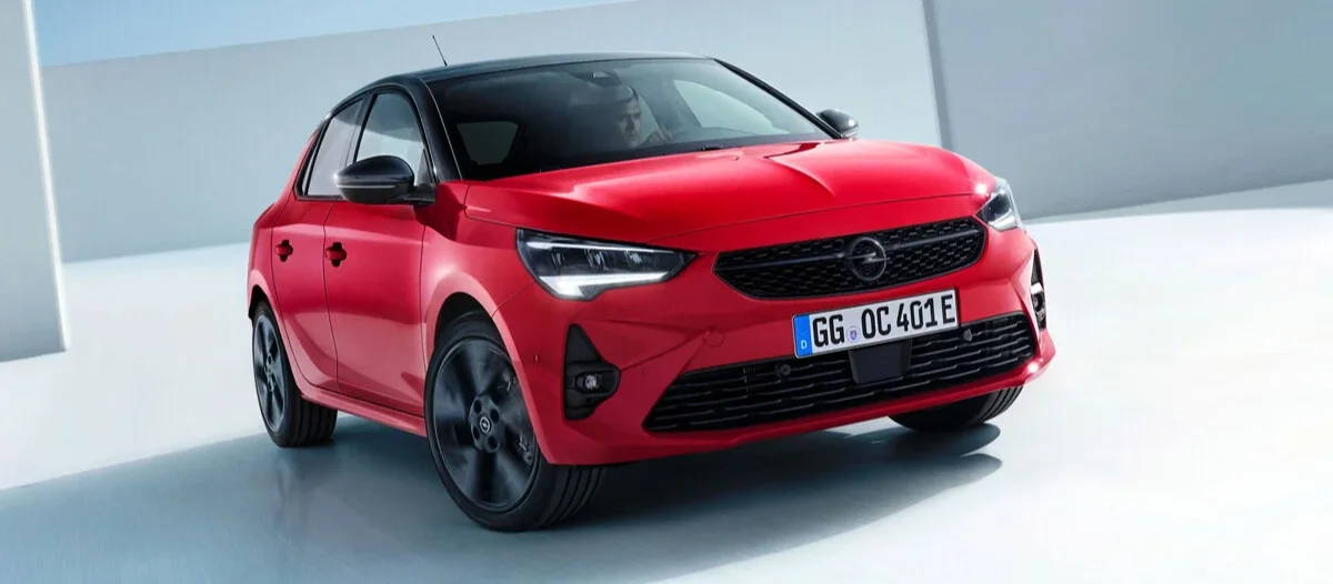Opel corsa-e face avant rouge