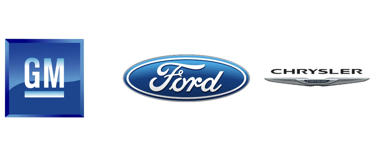 General motors Ford Chrysler