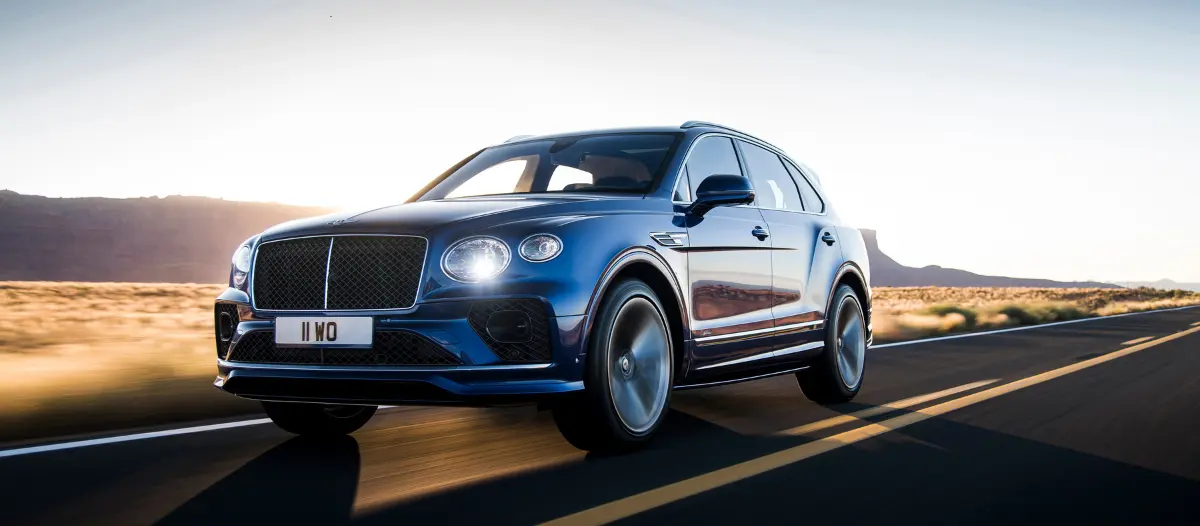 Bentely Bentayga Speed bleue