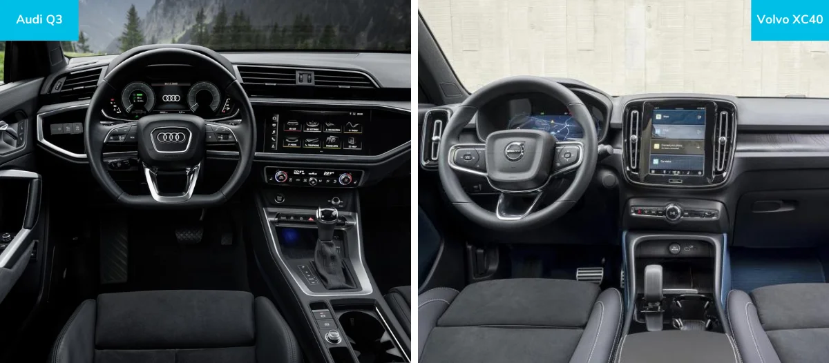 interieur-audi-q3-vs-volvo-xc40