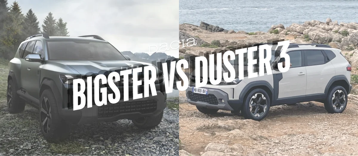 banniere dacia bigster vs dacia duster 3