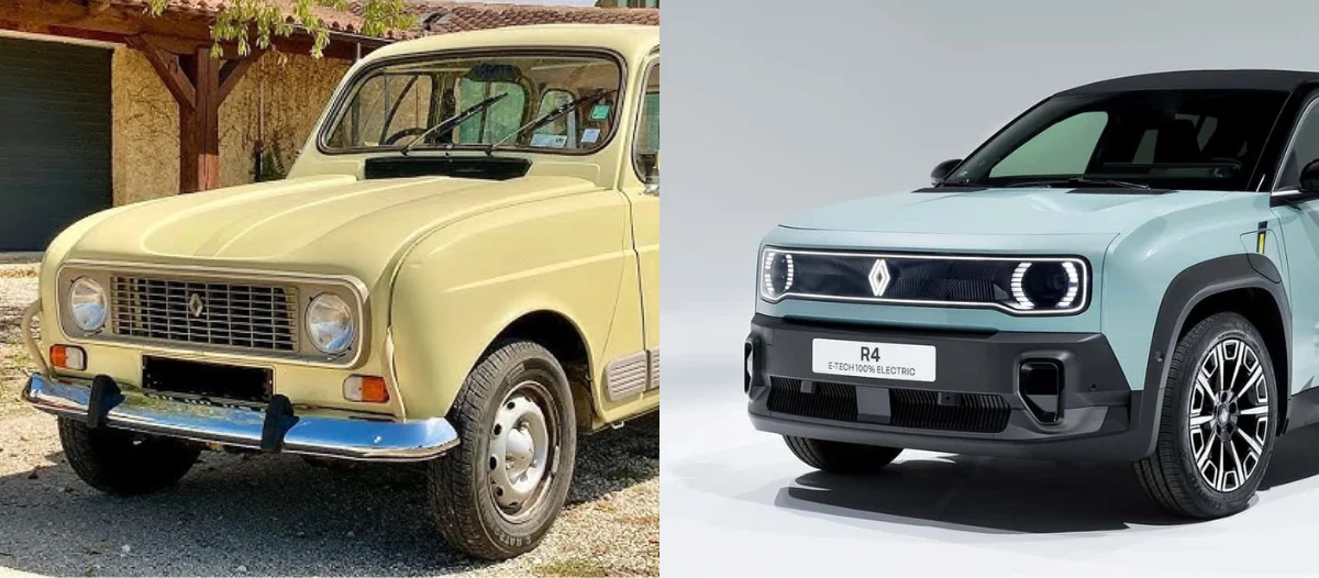 renault 4 1986 et nouvelle R4 2025