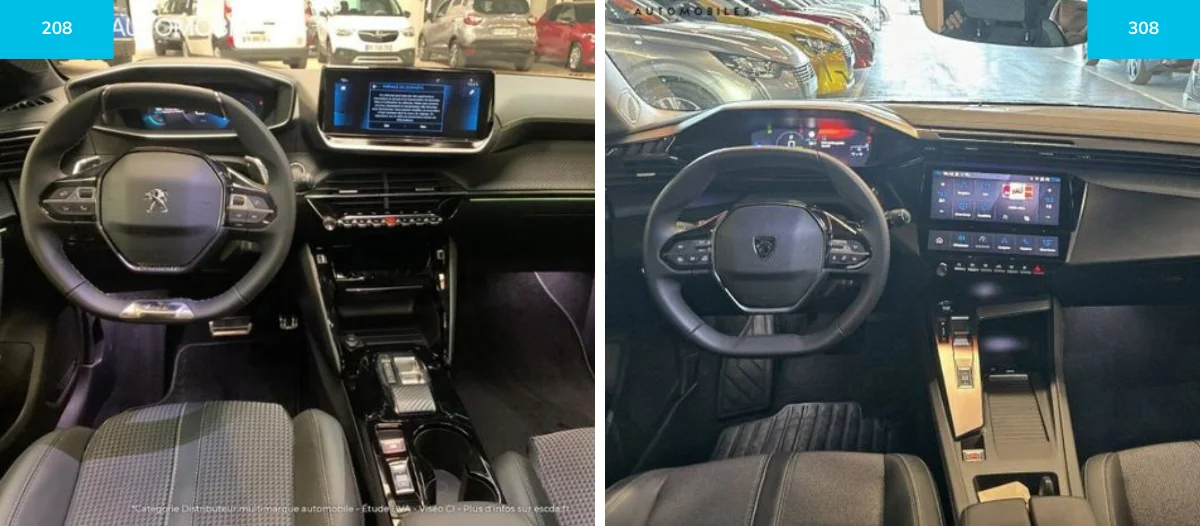 Technologies-peugeot 208 vs 308