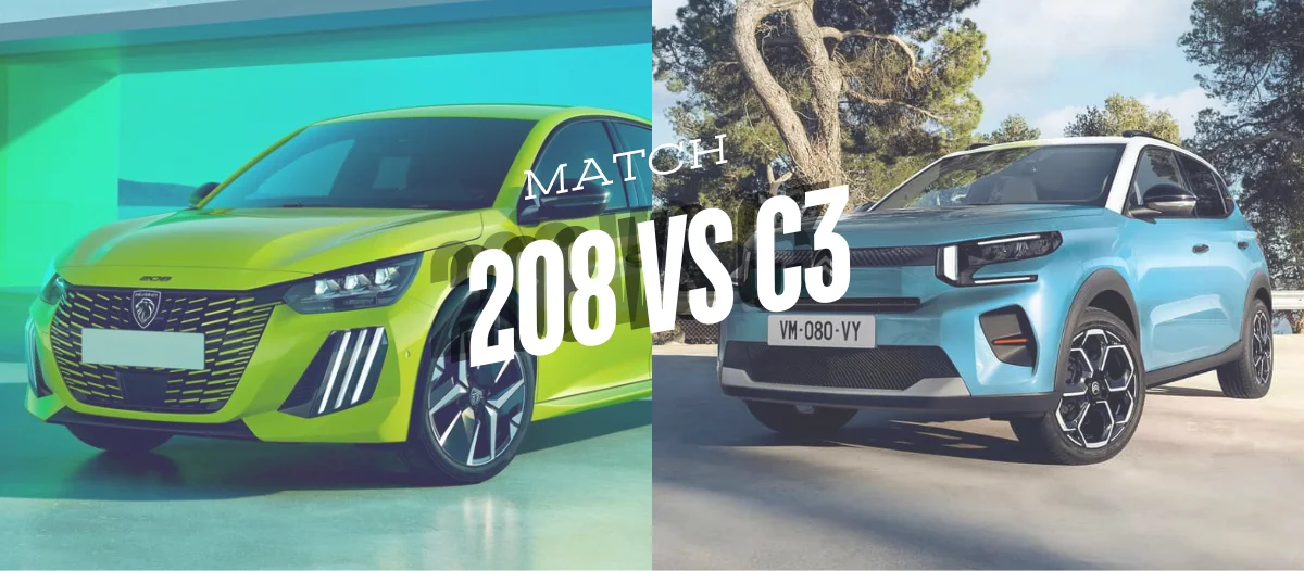 banniere peugeot 208 vs C3