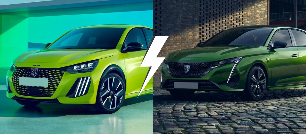 match-peugeot 208 vs 308