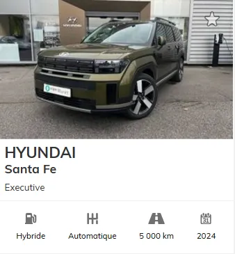 Hyundai santa fé occasion