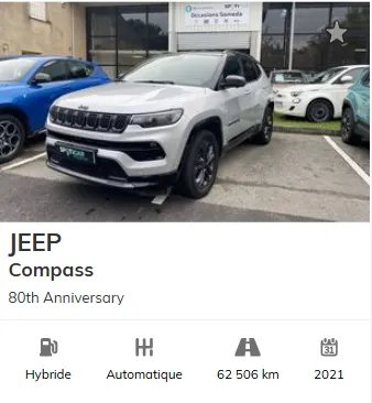 annonces jeep compass occasion