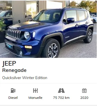 annonces jeep renegade occasion