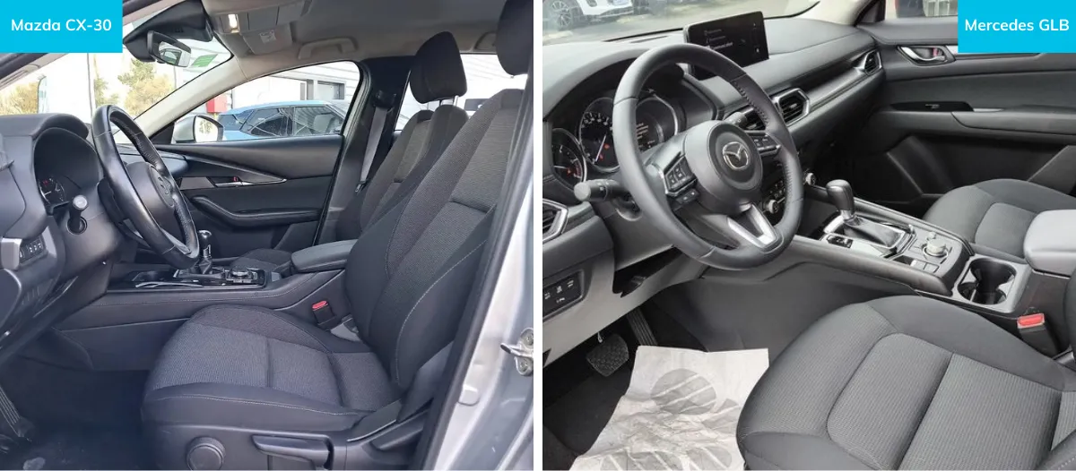 intérieur Mazda CX-30 vs Mazda CX-5