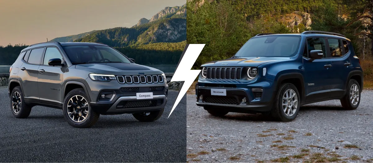 Fiches techniques : Jeep Compass 240 ch PHEV Summit vs Jeep Renegade 240 ch PHEV Trailhawk